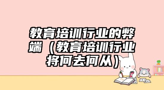 教育培訓(xùn)行業(yè)的弊端（教育培訓(xùn)行業(yè)將何去何從）