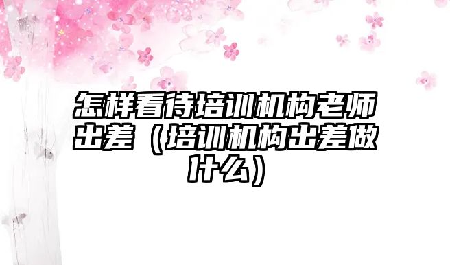 怎樣看待培訓(xùn)機構(gòu)老師出差（培訓(xùn)機構(gòu)出差做什么）