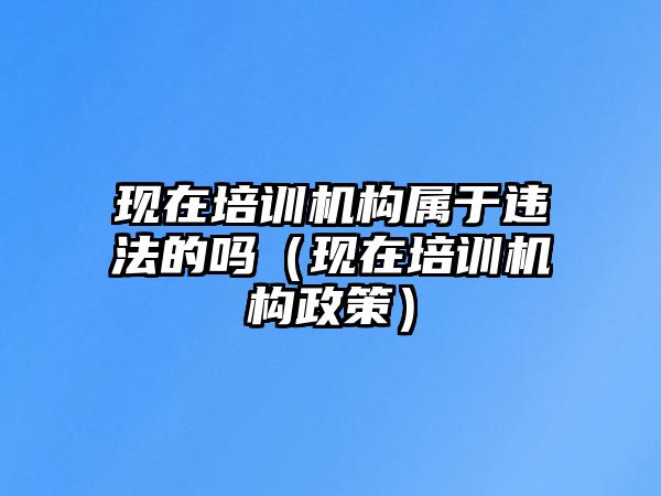 現(xiàn)在培訓(xùn)機(jī)構(gòu)屬于違法的嗎（現(xiàn)在培訓(xùn)機(jī)構(gòu)政策）