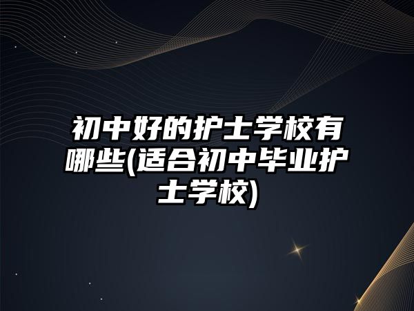 初中好的護(hù)士學(xué)校有哪些(適合初中畢業(yè)護(hù)士學(xué)校)