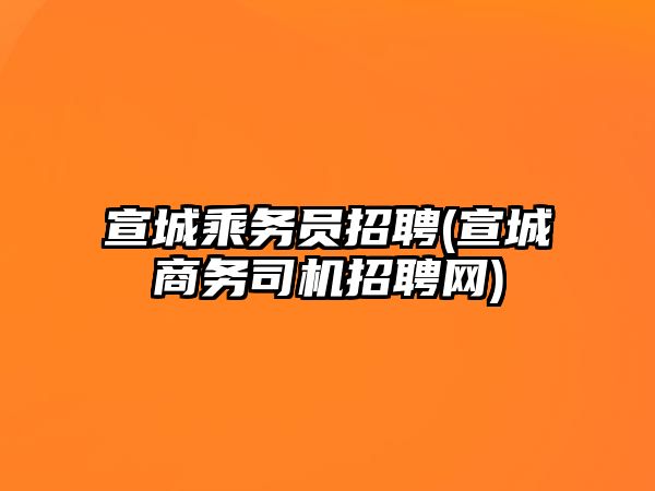 宣城乘務員招聘(宣城商務司機招聘網)