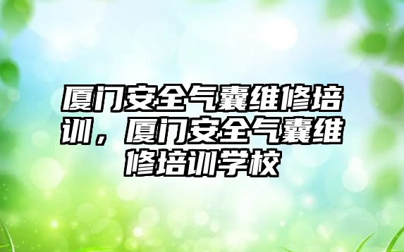 廈門安全氣囊維修培訓，廈門安全氣囊維修培訓學校