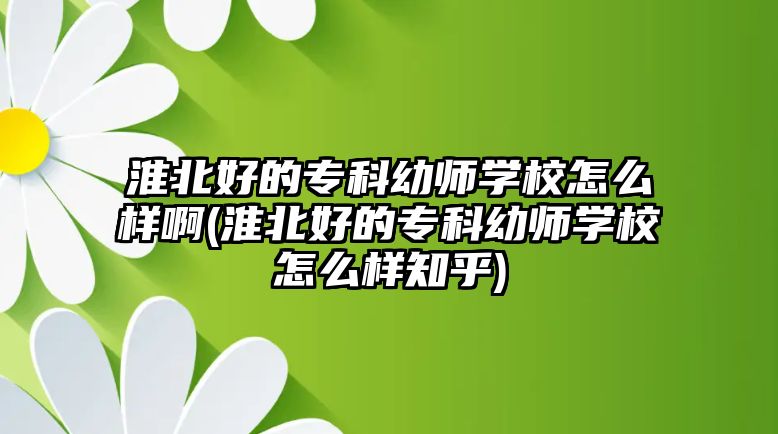 淮北好的專科幼師學(xué)校怎么樣啊(淮北好的專科幼師學(xué)校怎么樣知乎)