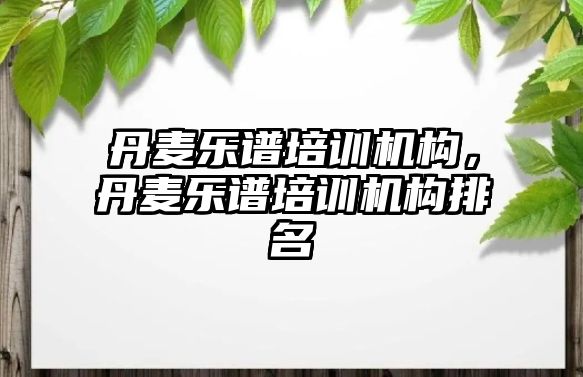 丹麥樂譜培訓機構，丹麥樂譜培訓機構排名